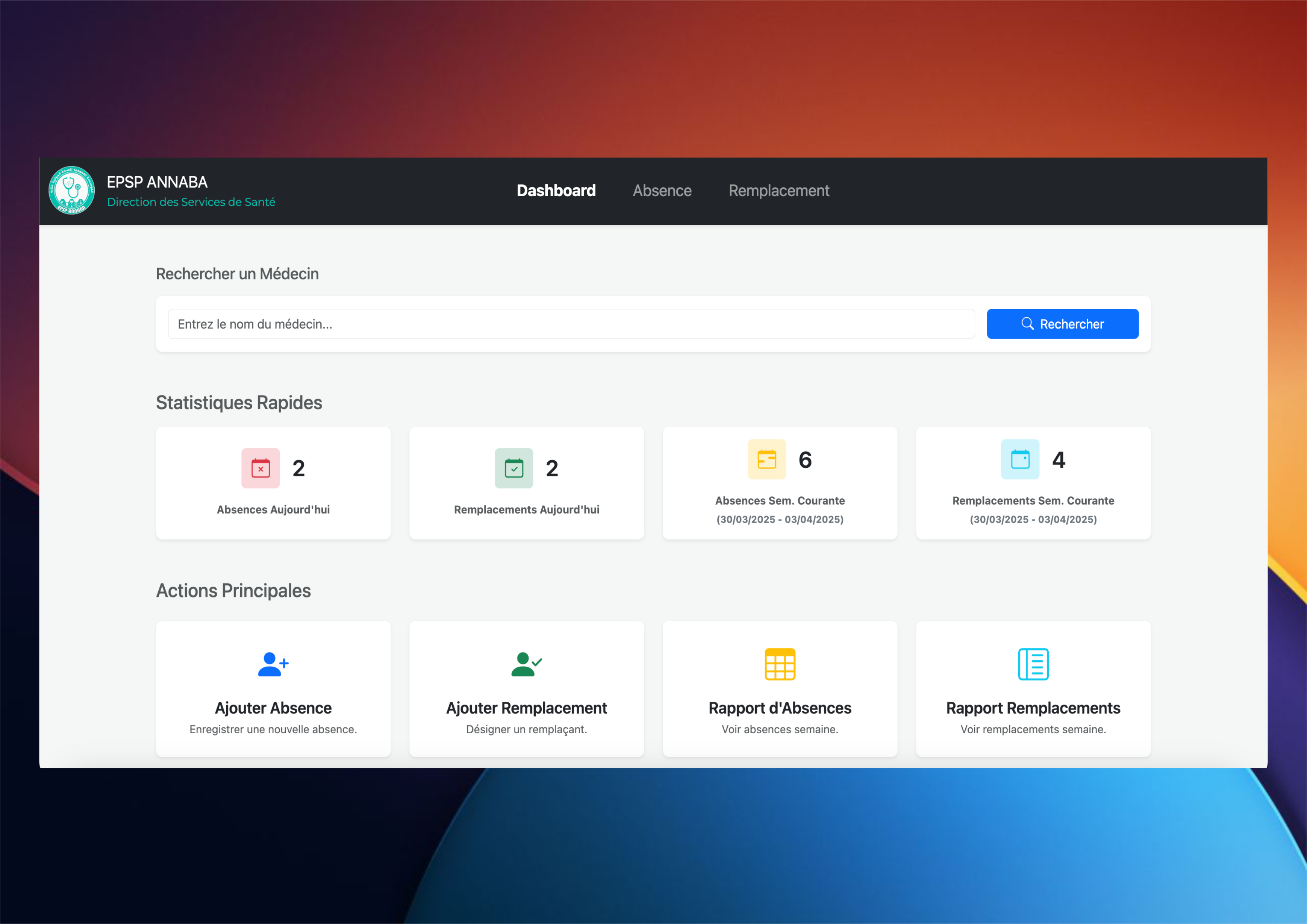 Clinic Staff Absence System Placeholder